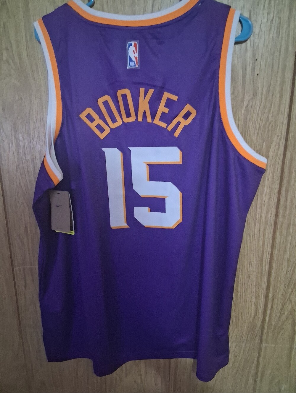 Mystery Sports Card With Devin Booker #15 Phoenix Suns XXL Icon Jersey